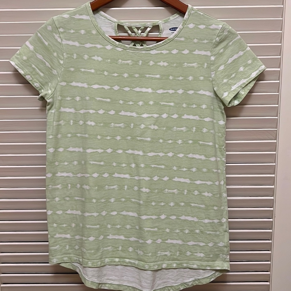 Old Navy Softest Tee Shirt in Tie-Dye Green